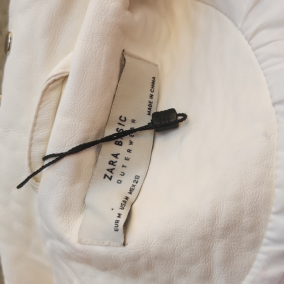 Zara white leather jacket with studs - Picture 14 of 16